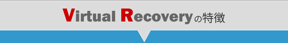 Virtual Recoveryの特徴